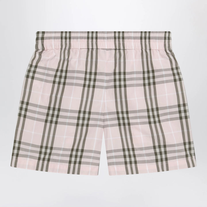 Burberry - Pink Mallow check pattern shorts