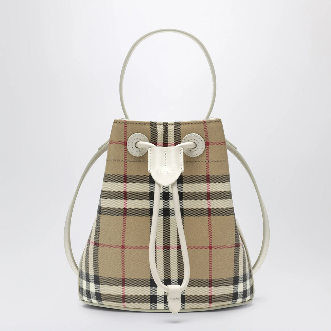 Burberry - Mini bucket bag with Check pattern