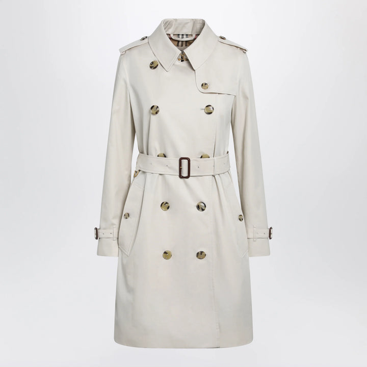 Burberry - Kensington mid-length tropical gabardine trench coat, beige