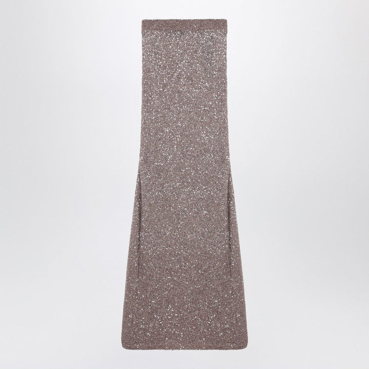Skirts S Balenciaga Light brown/silver maxi skirt with sequins Brand