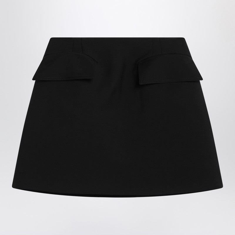 Skirts Alexander McQueen - Black wool mini skirt - 42 IT Brand