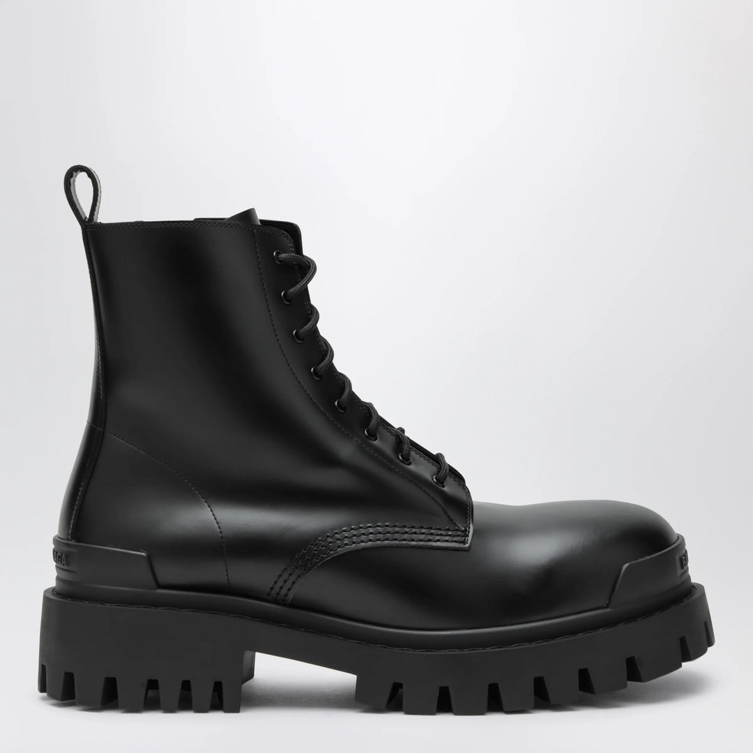 Balenciaga - Black Combat leather boots