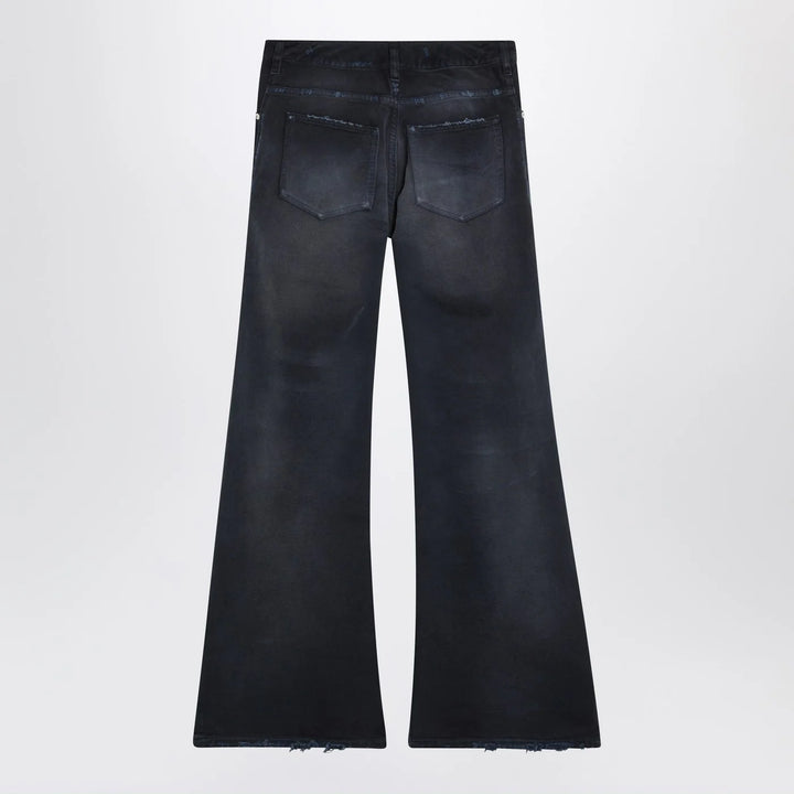 Balenciaga - Navy blue jeans with curved waist