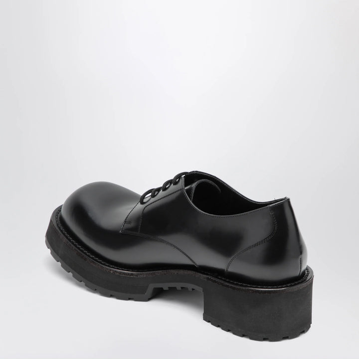 Balenciaga - Denom derby shoes in calfskin leather