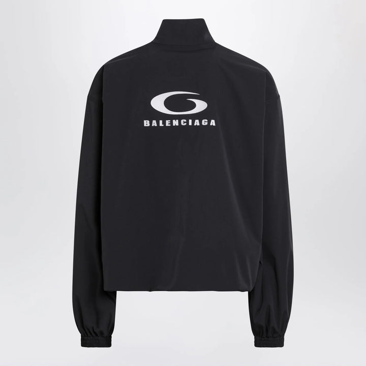 Balenciaga - Black washed Loop Sports Icon zip jacket