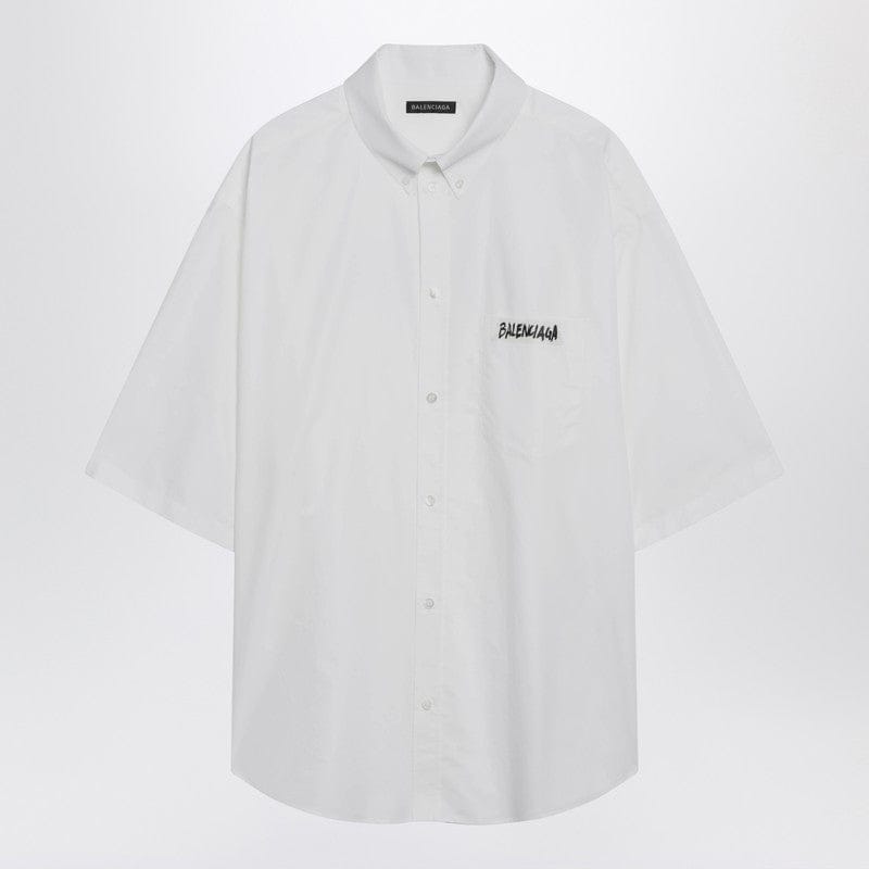 Shirts & Tops Balenciaga - White Masking Tape shirt - 46 IT Brand
