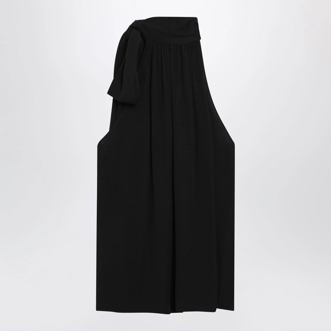 Valentino - Black silk top with neck bow