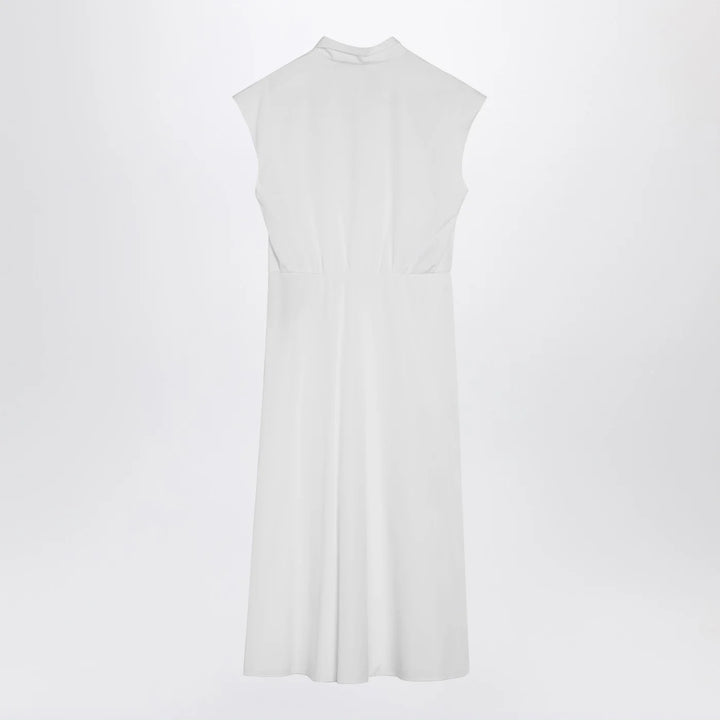 Valentino - White midi dress with Sangallo embroidery