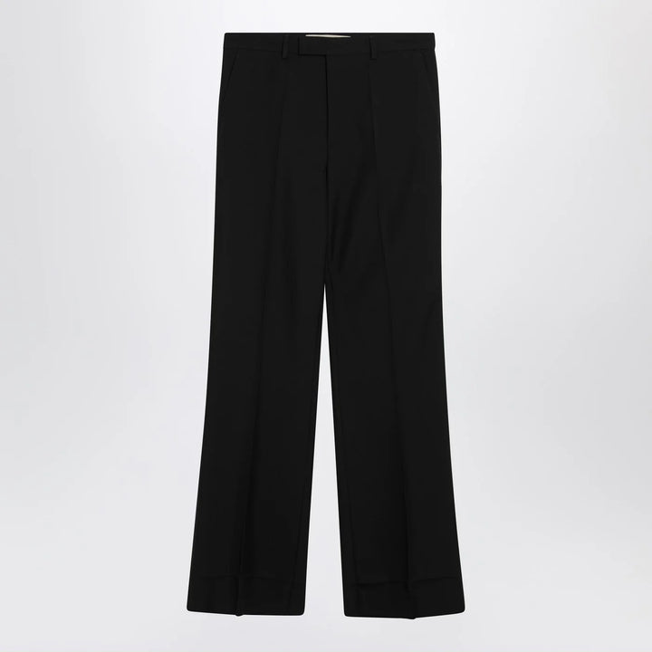 Valentino - Black wool-blend trousers