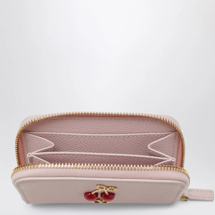 Valentino Garavani - Quartz pink Cherryfic zip-around wallet
