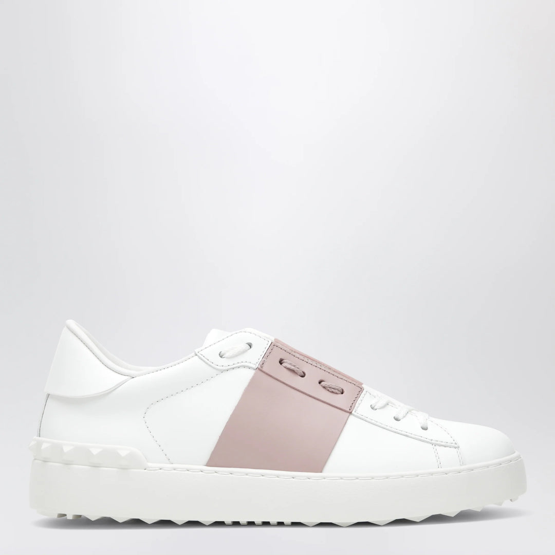 Valentino Garavani - Open sneakers in white/antique pink