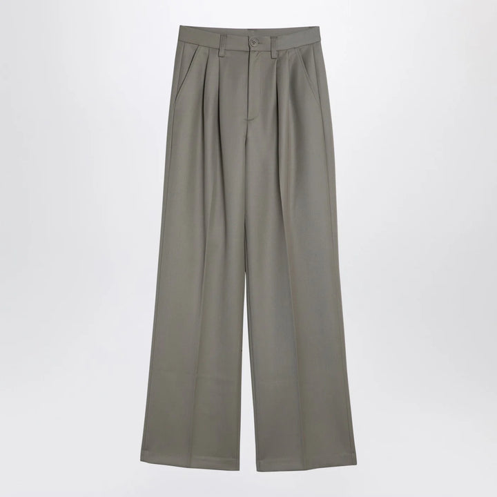 ANINE BING - Khaki wool trousers