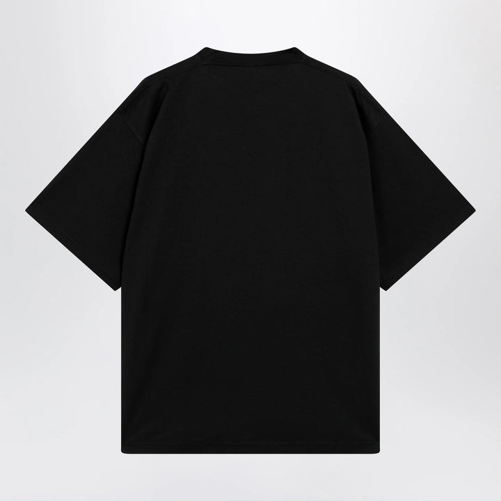 Balenciaga - Holiday graphic print cotton T-shirt in black