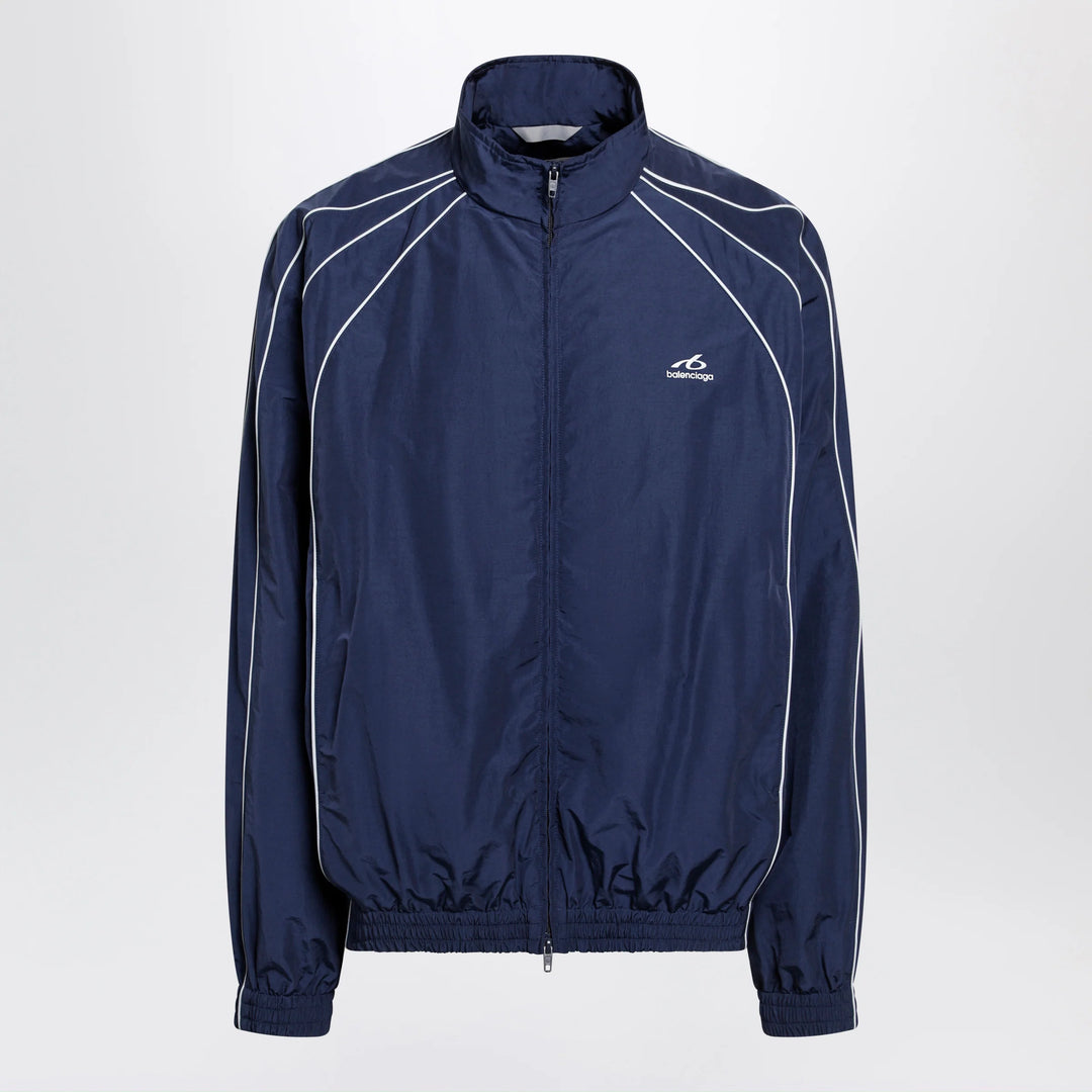 Balenciaga - Bodies track jacket in dark navy poplin