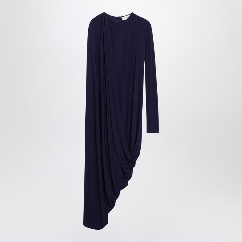 Dresses Sportmax - Dark purple draped asymmetric dress - S Brand