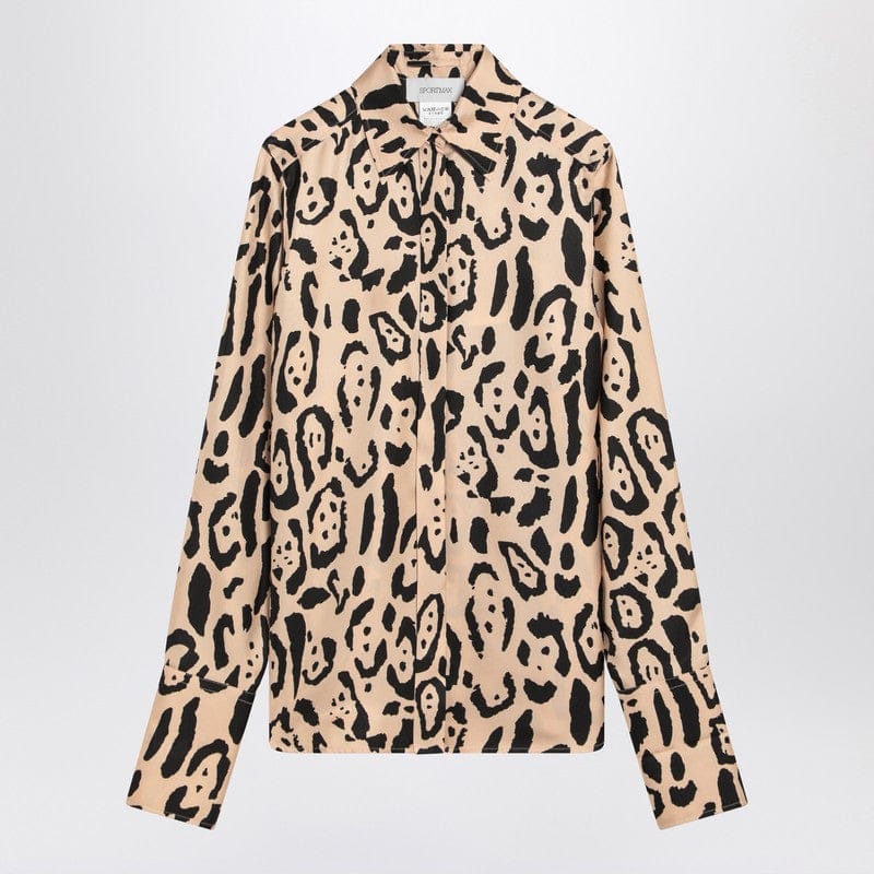 Shirts & Tops Sportmax - Silk animal print shirt - 42 IT Brand