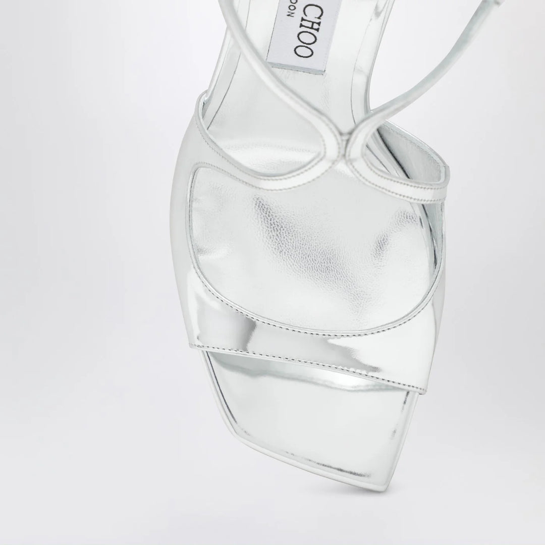 Jimmy Choo - Azia 95 metallic silver sandals