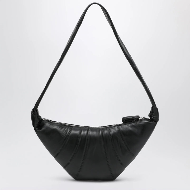 LEMAIRE - Medium Croissant bag in black leather