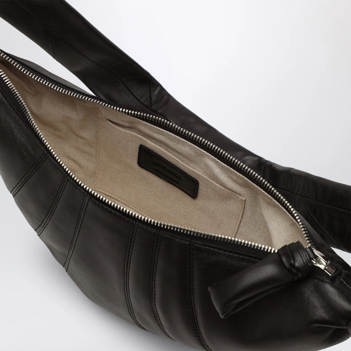 LEMAIRE - Small Croissant bag in black leather
