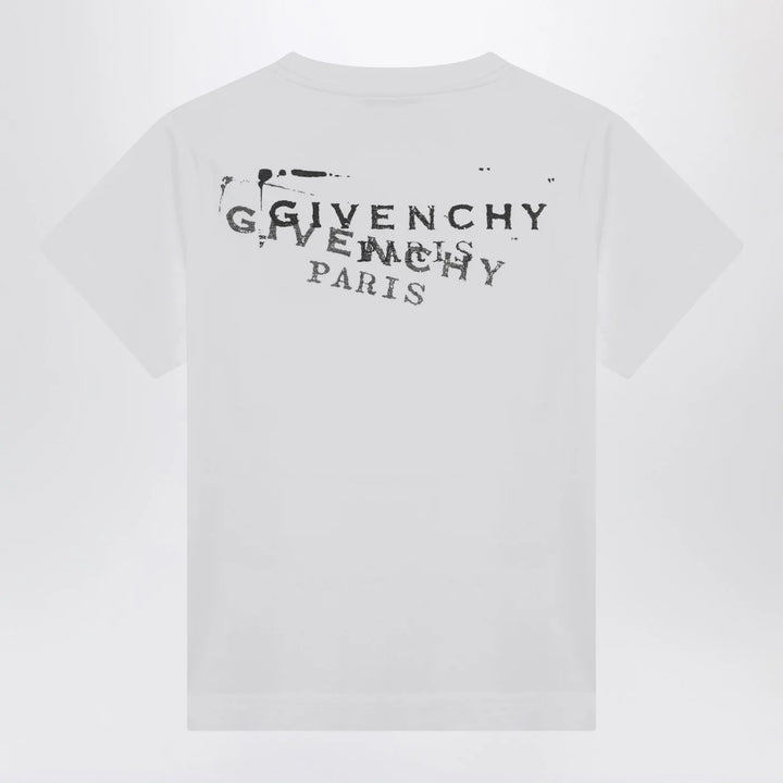 Givenchy - White cotton T-shirt with logo print