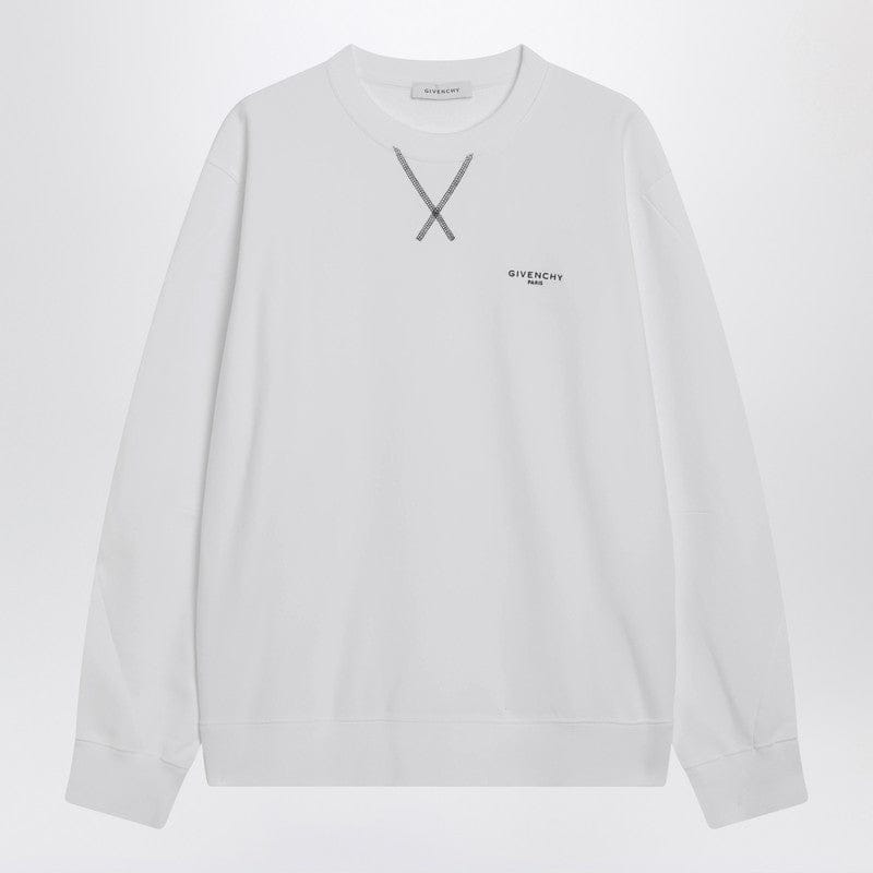 Shirts & Tops Givenchy - White Couture Seam sweatshirt with embroidered logo - M Brand