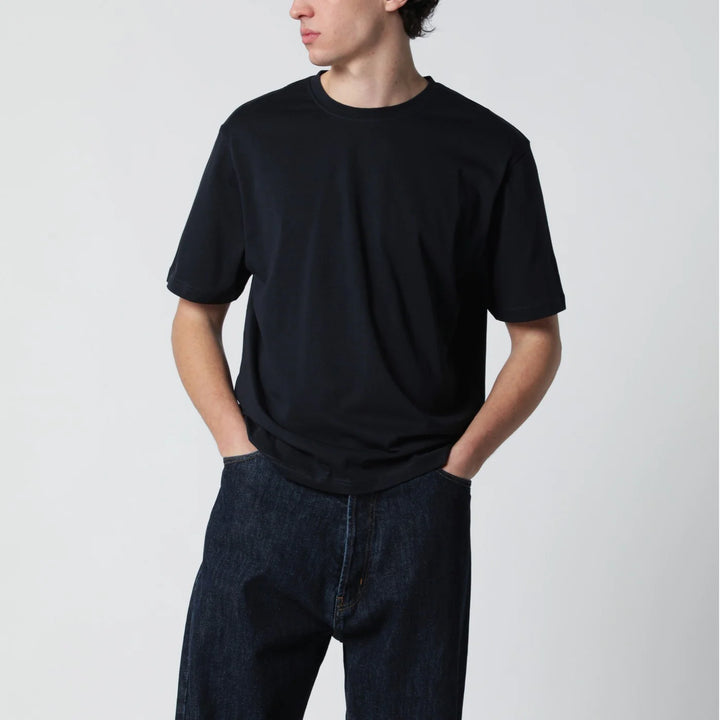 STUDIO NICHOLSON - Bric T-shirt blue regular fit