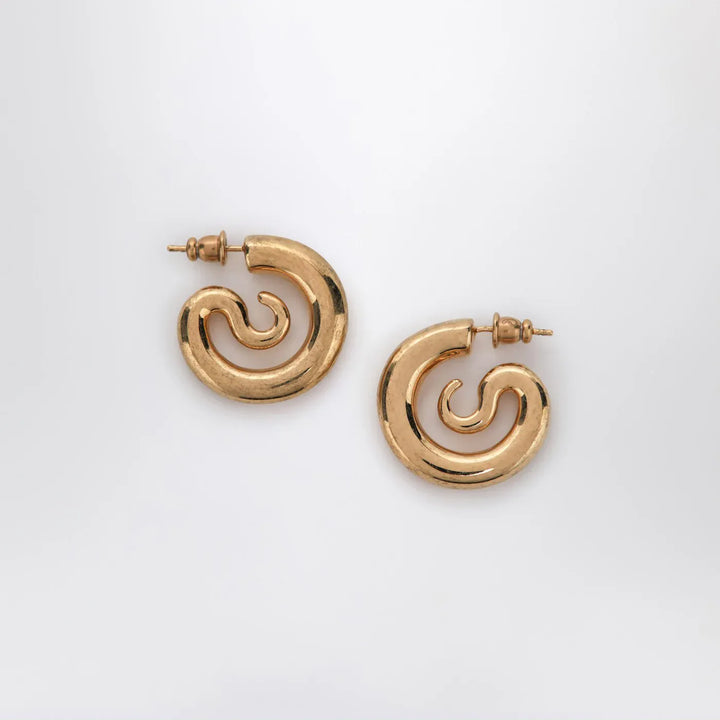 PANCONESI - Serpent Hoops Extra Small earrings in gold tone