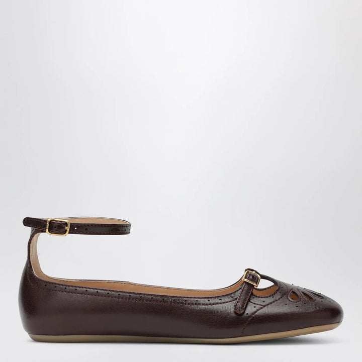 Chloé - Burnt Purple Misty ballerinas