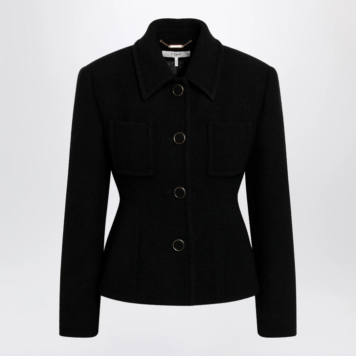 Chloé - Black wool-blend jacket
