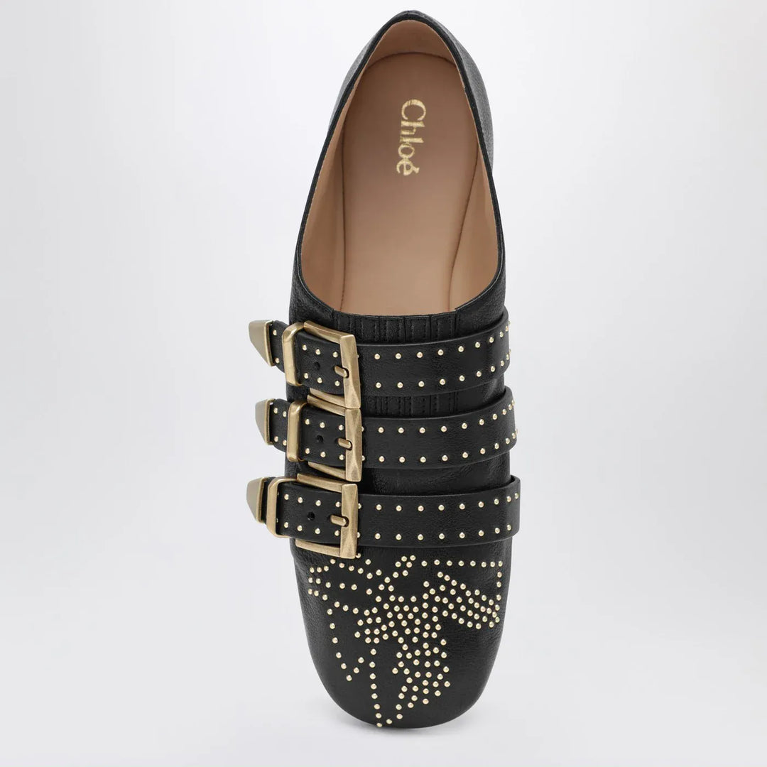 Chloé - Black Susanna Flat Shoe Brand Apparel &amp; Accessories