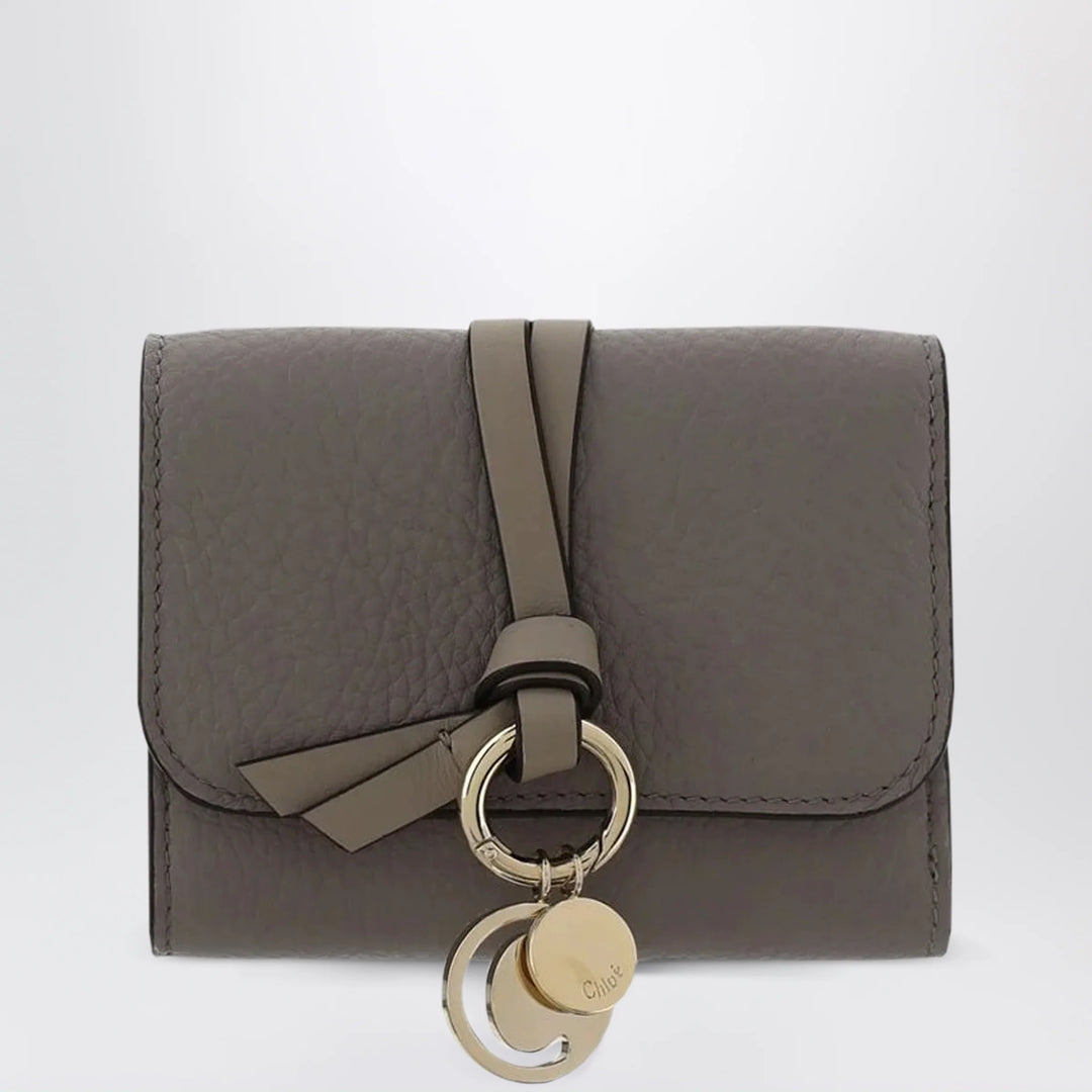Chloé - Small Alphabet trifold wallet grey