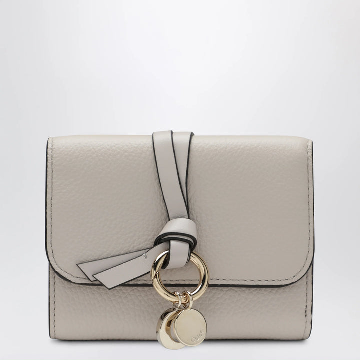 Chloé - Alphabet small trifold wallet in light grey
