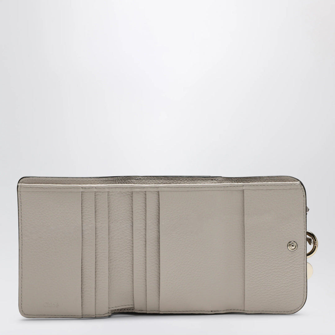 Chloé - Alphabet small trifold wallet in light grey