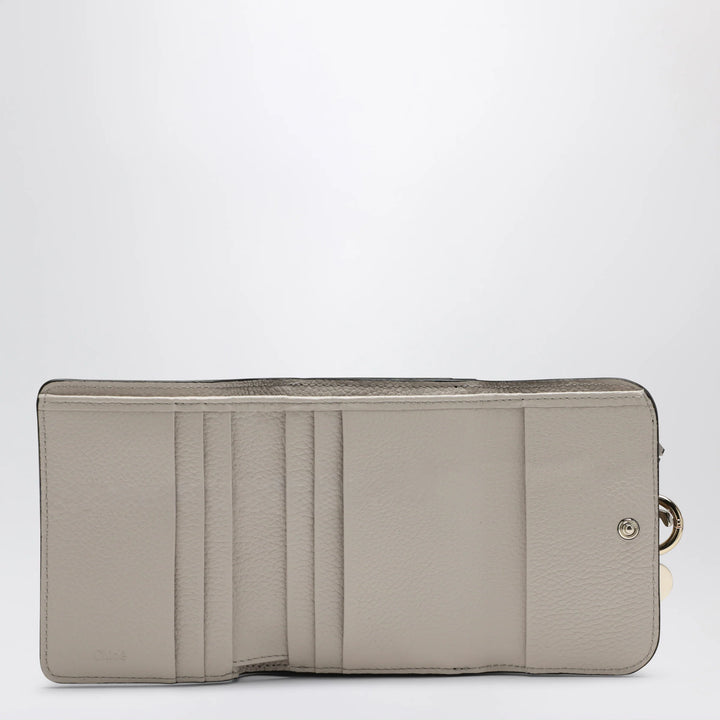 Chloé - Alphabet small trifold wallet in light grey