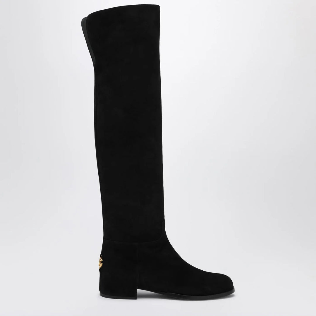 Dolce&amp;Gabbana - High suede boot black