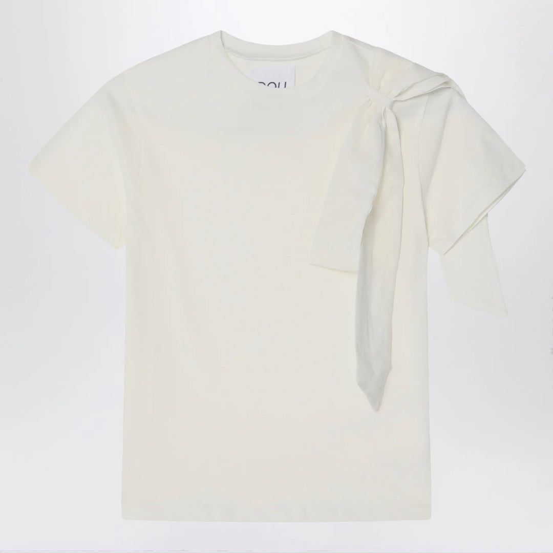 Douuod - Ivory t-shirt with bow