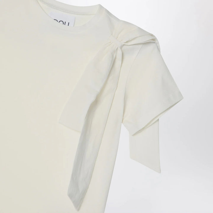 Douuod - Ivory t-shirt with bow