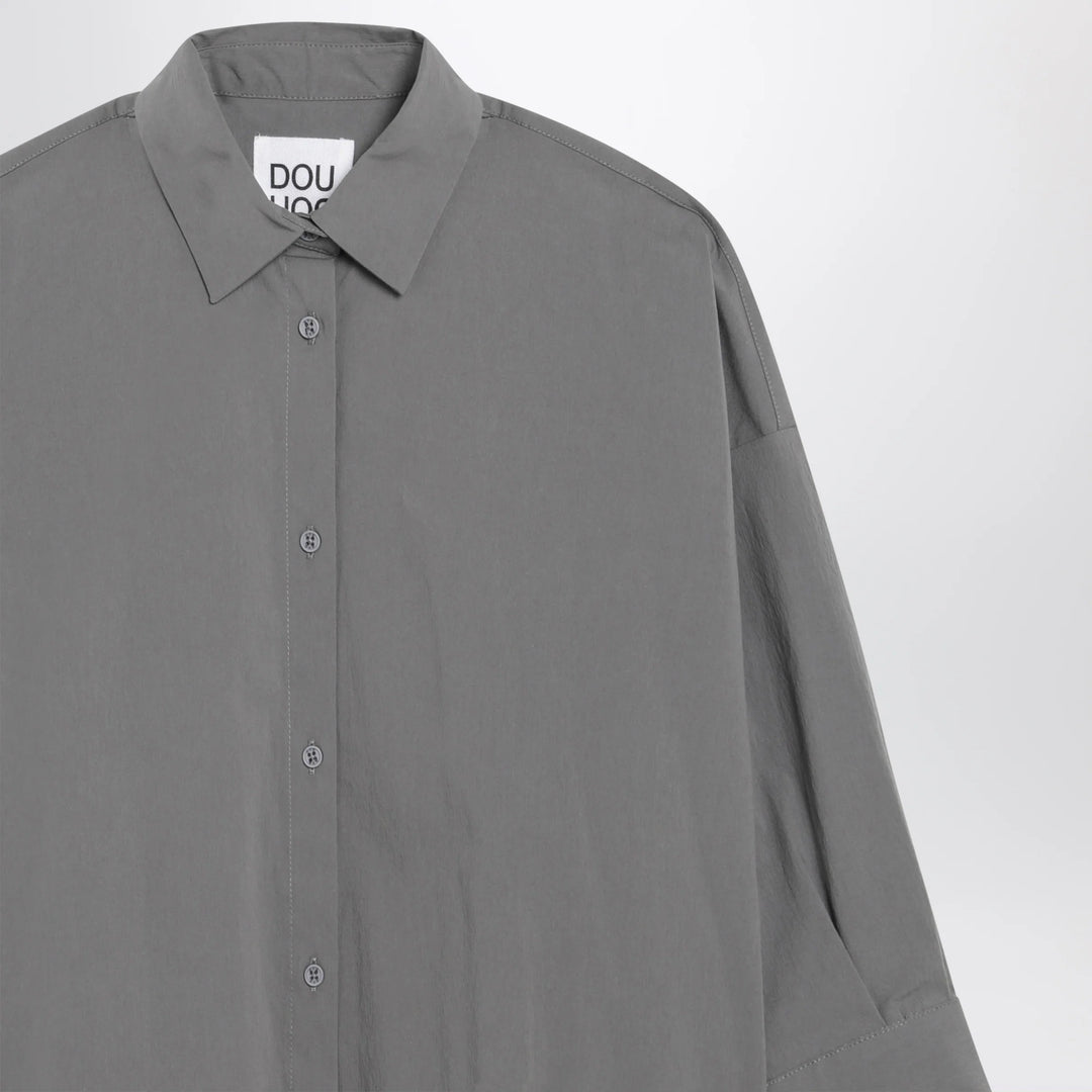 Douuod - Grey cotton-blend shirt