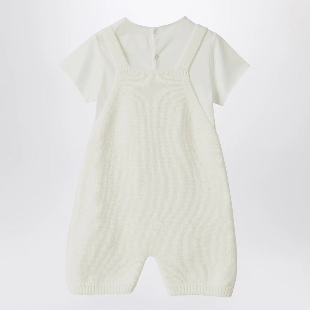 Teddy &amp; Minou - White outfit with jacket and overalls