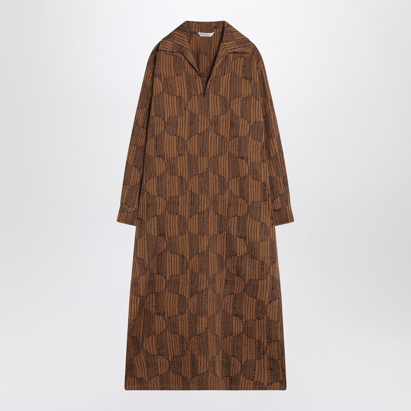 Dresses 42 Max Mara Olive green shirt dress in cotton Brand