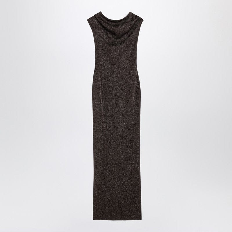 Dresses Max Mara Pianoforte - Brown dress in viscose and lurex yarn - XS Brand