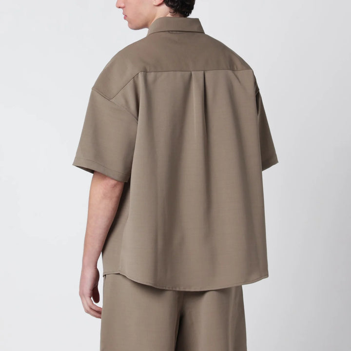 Entire Studios - Beige oversized short-sleeve shirt