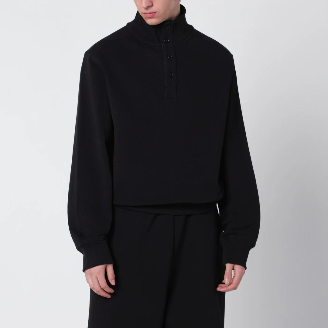 Entire Studios - Black cotton buttoned sweater