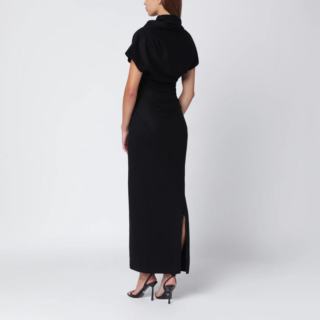 Entire Studios - Black wool midi dress