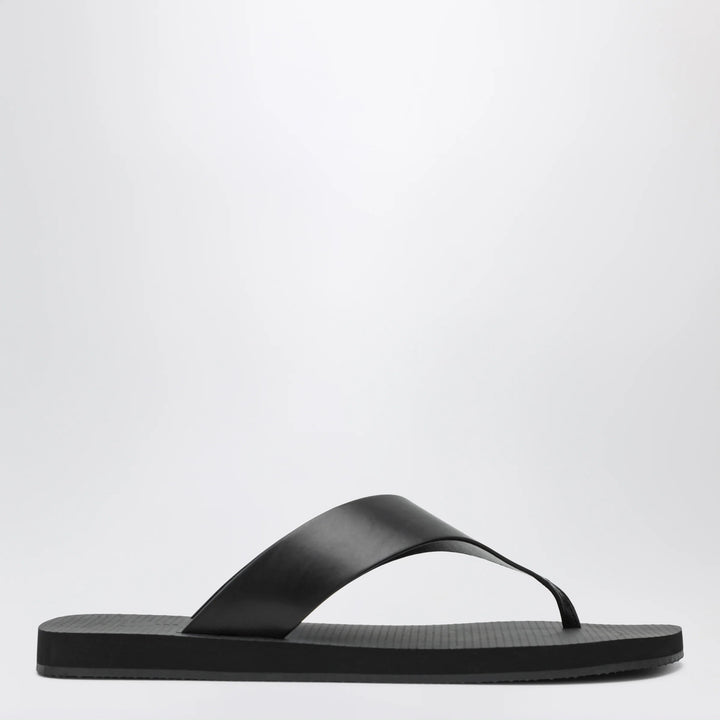 The Row - Dune Ginza classic leather sandal black