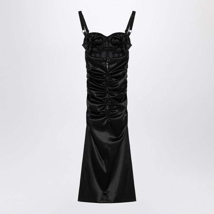 Dresses 42 Dolce & Gabbana Dolce&Gabbana Draped black dress with bra detail Brand