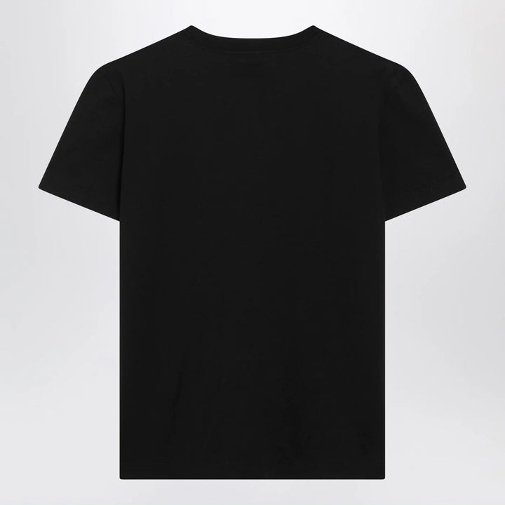 Dolce&amp;Gabbana - Black jersey T-shirt with embroidery