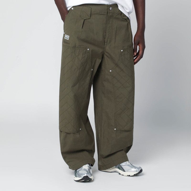 Pants KENZO - Khaki green cotton trousers - 38 FR Brand