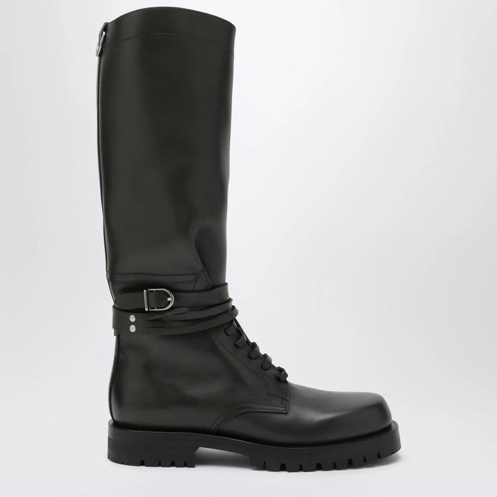 Durazzi Milano - Dark green high combat boots