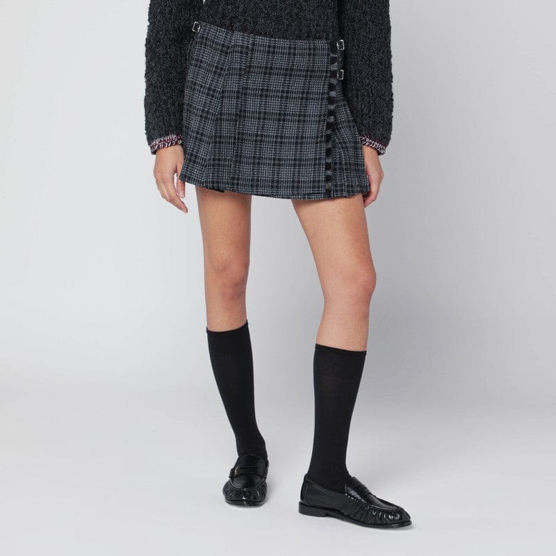 Skirts Durazzi Milano - Black/white check kilt mini skirt - 42 IT Brand